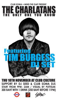 Tim Burgess DJ Set at Club Culture