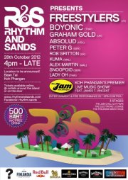 Rhythm & Sands 28 Oct Koh Phangan Thailand